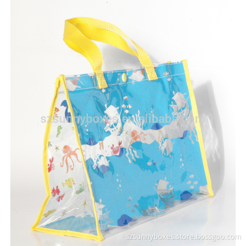 Uk colorful transparent recyclable PVC Cosmetic bag